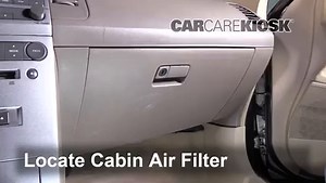 Cabin Air Filter Replacement: 2007 Nissan Maxima SE 3.5L V6