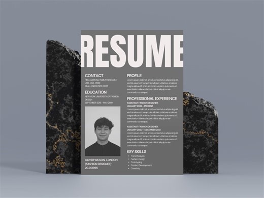 Creative Resume Template, Artistic Canva CV (digital Download) - Etsy