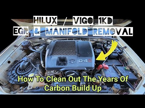 Toyota Hilux/Vigo 1KD-FTV EGR Valve & Intake Manifold Removal & Carbon Clean | 2005-2015 3.0D4D N70