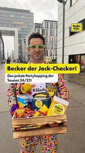 Becker der Jeck-Checker! 🥳 Unser Reporter Dominik Becker ist heute auf Tour und checkt eure jecksten Partys von Kölle ab! ❤️🤍 Der erste Stopp war die Geburtstagsparty von Marius am Rheinauhafen! 😍 Danach ging es zu einer jecken Truppe aus Luxemburg ...mit bestem Blick über den Heumarkt! 🥹💛 So lässt es sich aushalten, oder? | Radio Köln