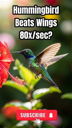 Hummingbird Beats Wings 80x/sec? #shorts