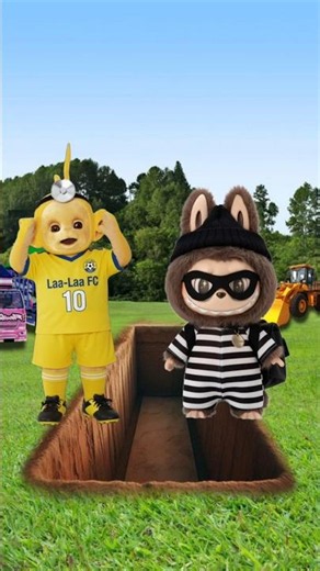 The Teletubbies are playing soccer when they are interrupted by evil creatures#shorts