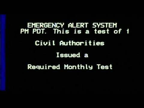 Emergency Alert System (EAS) Sample Monthly Test,- ID/WA/OR, 2015