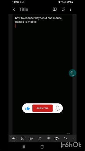 how to connect keyboard and mouse combo to mobile