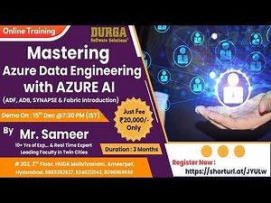 Mastering Azure Data Engineering with AZURE AI Online Training @ DURGASOFT