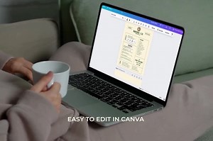 Cafe & Brunch Restaurant Menu Template - Canva – Customizable, Editable, Instant Download - Etsy