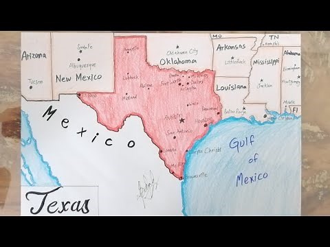 How to draw Texas map SAAD