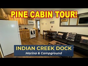 Pine Cabin Tour at Indian Creek Dock | Douglas Lake Lakeview Rental!
