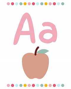 Colourful Alphabet Posters - Etsy