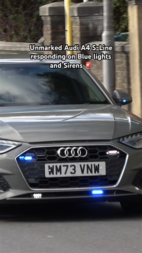 #metropolitanpolice Unmarked Audi A4 S-Line responding through SE London With blue lights + sirens