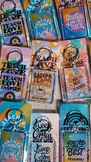 Keychain for Teachers Day 🥳 Templates available also. 🥰 #printingbusiness #teachersdaygift #craftideas #acrylickeychain #teachersgifts #keychaincustom #kylanriepama #fypchallenge