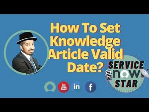 How to set ServiceNow Knowledge article 'Valid to' date per Knowledge base