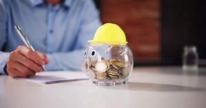 Yellow Hard Hat Over Transparent Piggy Stock Footage Video (100% Royalty-free) 1097319371 | Shutterstock