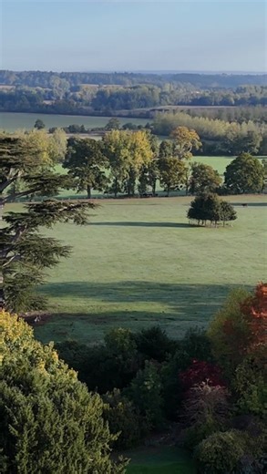 Wasing Park from above in Autumn🍂 A beautiful time at the Estate, with the surrounding countryside looking like a painting. There’s a crispness in the air outside and a warm glow within the wedding venue. Have you visited us in Autumn? # Wasing1759 #WasingPark #WasingWeddings #WasingEstate #Autumn #RuralEngland #BerkshireCountryside | Wasing1759