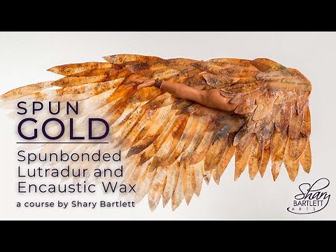 🔥🔥SPUN GOLD: Spunbonded Lutradur and Encaustic Wax 🔥🔥
