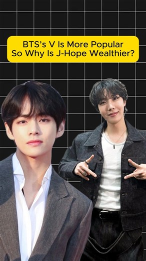 BTS’s V Is More Popular, So Why Is J-Hope Wealthier?