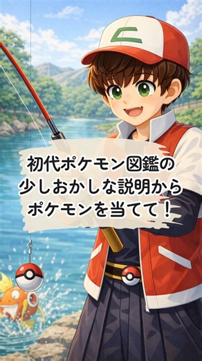 初代ポケモン図鑑クイズ｜なさけないポケモンは？ #shorts