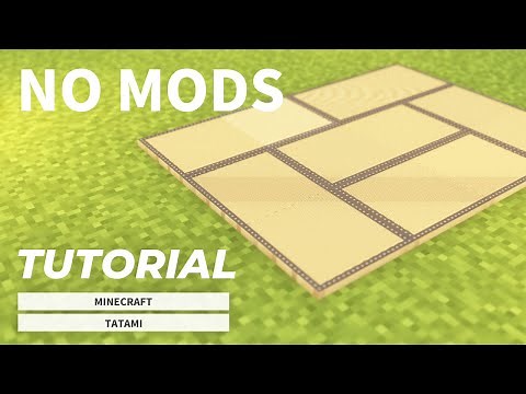 [Minecraft] No MOD! How to make super realistic tatami mats (Tutorial)