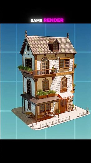 My favorite trick for stylized renders #blender #3d #shorts