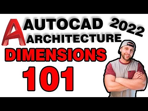 #10 - AUTOCAD ARCHITECTURE 2019/2020 - HOW TO CORRECTLY DIMENSION A FLOORPLAN!