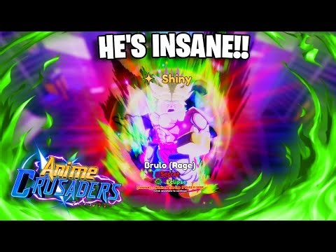 (FIRST SHOWCASE) 0.00001% *SHINY* BROLY EVOLVED SHOWCASE ON ANIME CRUSADERS AND HE'S BROKEN!!
