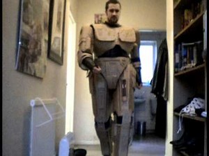 Cardboard Robocop Armour Test Fit