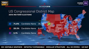 Download 2022 Midterm Election Map | State Congressional Districts - FREE Videohive - aedownload.com