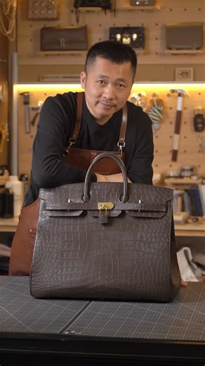 Manual customization on Instagram: "50-size crocodile purse, do you like it?#bags"