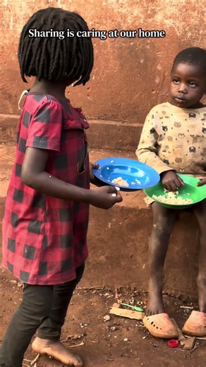 Even with a little, she shares😭❤️| 65 orphan children at our Ugandan orphanage #africa #children