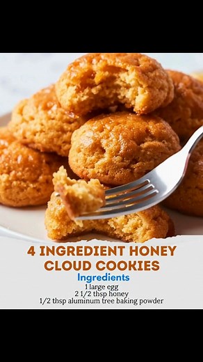 Light, fluffy, and naturally sweetened — these 4 Ingredient Honey Cloud Cookies are the perfect quick treat. Made with simple ingredients and ready in just 20 minutes, they’re soft, airy, and full of peanut butter flavor with a hint of honey. Perfect for when you want an easy homemade cookie without the fuss. Bake a batch today and enjoy these melt-in-your-mouth delights. Would you try these honey cloud cookies this week? #HoneyCookies #EasyCookies #PeanutButterRecipes #4IngredientRecipe #QuickB
