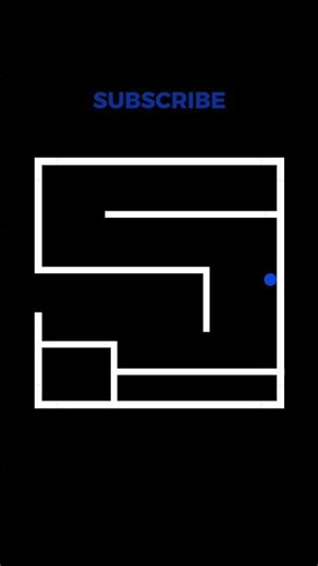 The blue ball is trying to escape the maze again!