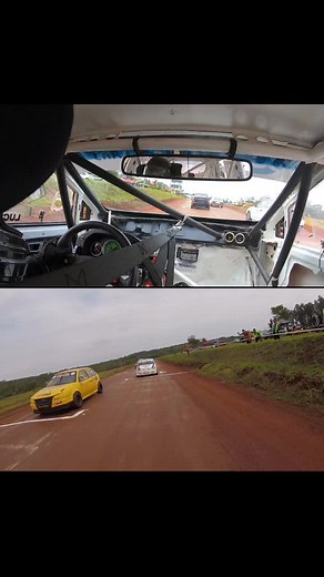 Exciting Race Car Action from Driver's Perspective
