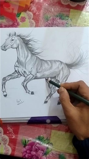 Horse sketch|pencil drawing|realistic horse sketch #art