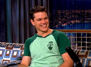 Matt Damon and Conan ran into each other at a Boston bar. #ConanClassic | Team Coco