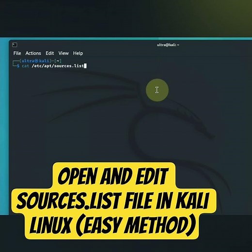Open and Edit sources.list File in Kali Linux (Easy Method)