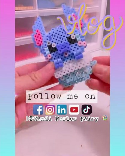 VLOG: Build this Disney Stitch 3D Character Cup with Perler Beads #Shorts | 3D Perler How to Build