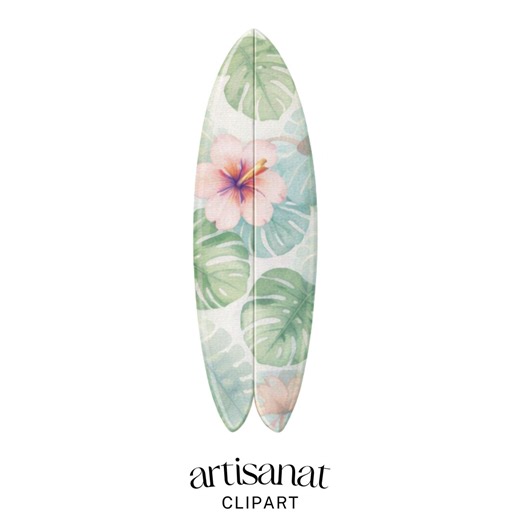 Surfboard Clipart Set, Watercolor Surf Boards PNG, Summer Beach Clipart, Tropical Surf Illustration, 20 PNG - Etsy