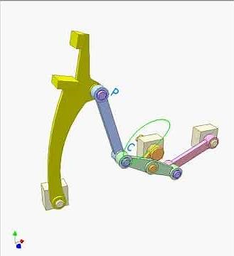 Six bar linkage of long output dwell