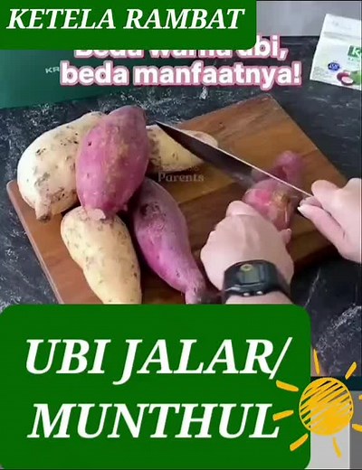 Manfaat Berbagai Warna Ubi: Ubi Putih, Ungu, dan Orange