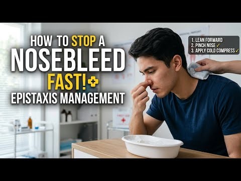 How To Stop A Nose Bleed 🩸 I Nose Bleed Management I Nose Bleed First Aid .