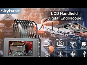 Make your life easy with SKYBASIC Digital Borescope Camera IP67 Waterproof 4.3 Inch LCD Screen HD
