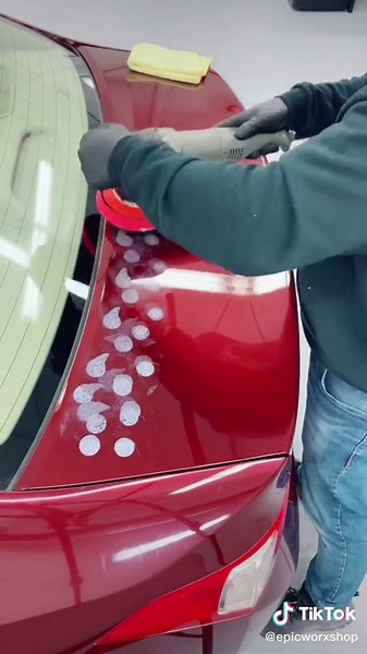 Fix your car scratches at home! #epicworx #easy #paintcorrection #polishing #detailing #2step #satisfying #polisher #like #follow