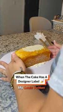 When The Cake Has A Designer Label 💅 #baking #cakedecorating #luxurycake