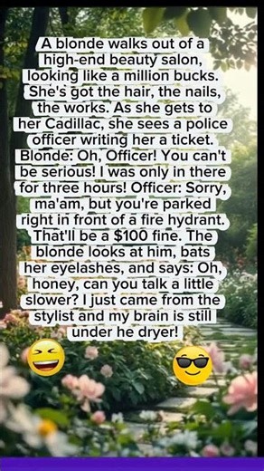 Blonde vs. Police: My Brain is Still Drуіng! 😂 #shorts #blonde #funny