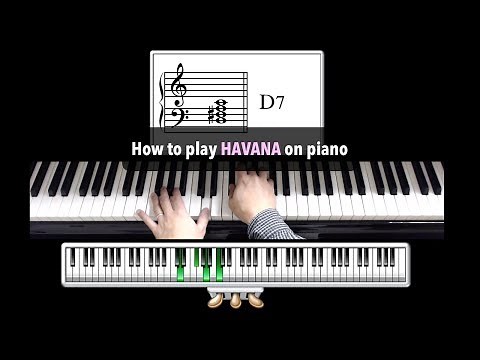 How to play Havana on piano