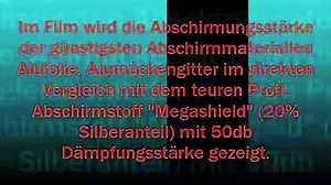 Microwave terror - shielding fabrics in comparison, shielding cell phone radiation, wifi radiation, 