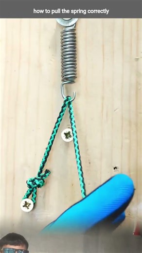 how to pull the spring correctly