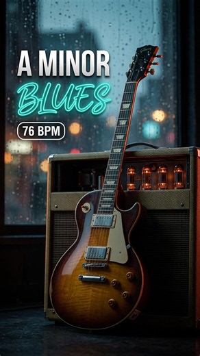 Crying Blues Guitar Backing Track A Minor 🌧️ #aminor #guitarpractice #amjamtrack #bluesbackingtrack