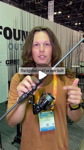 Mud Hole Custom Tackle on Instagram: "The lightest fishing rod I’ve ever built Top of the line, lightest components on the whole build. @fishmhx Elite X 7’ 6-10lb NSJ841 blank, brand new @americantackle TiForged Air High Frame Guides, Fuji SK2 Reel Seat and EVA grips, built on a @crb_products RBS PRO G2 Power Wrapper. Come to the Foundation Outdoor Group Booth #4030 in ICAST to feel the build and guides for yourself and learn how you can start building your own fishing rods just like this! #mudh