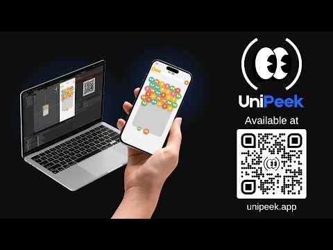 Unity Game View to real device in 31 seconds - full setup, no cuts | UniPeek
